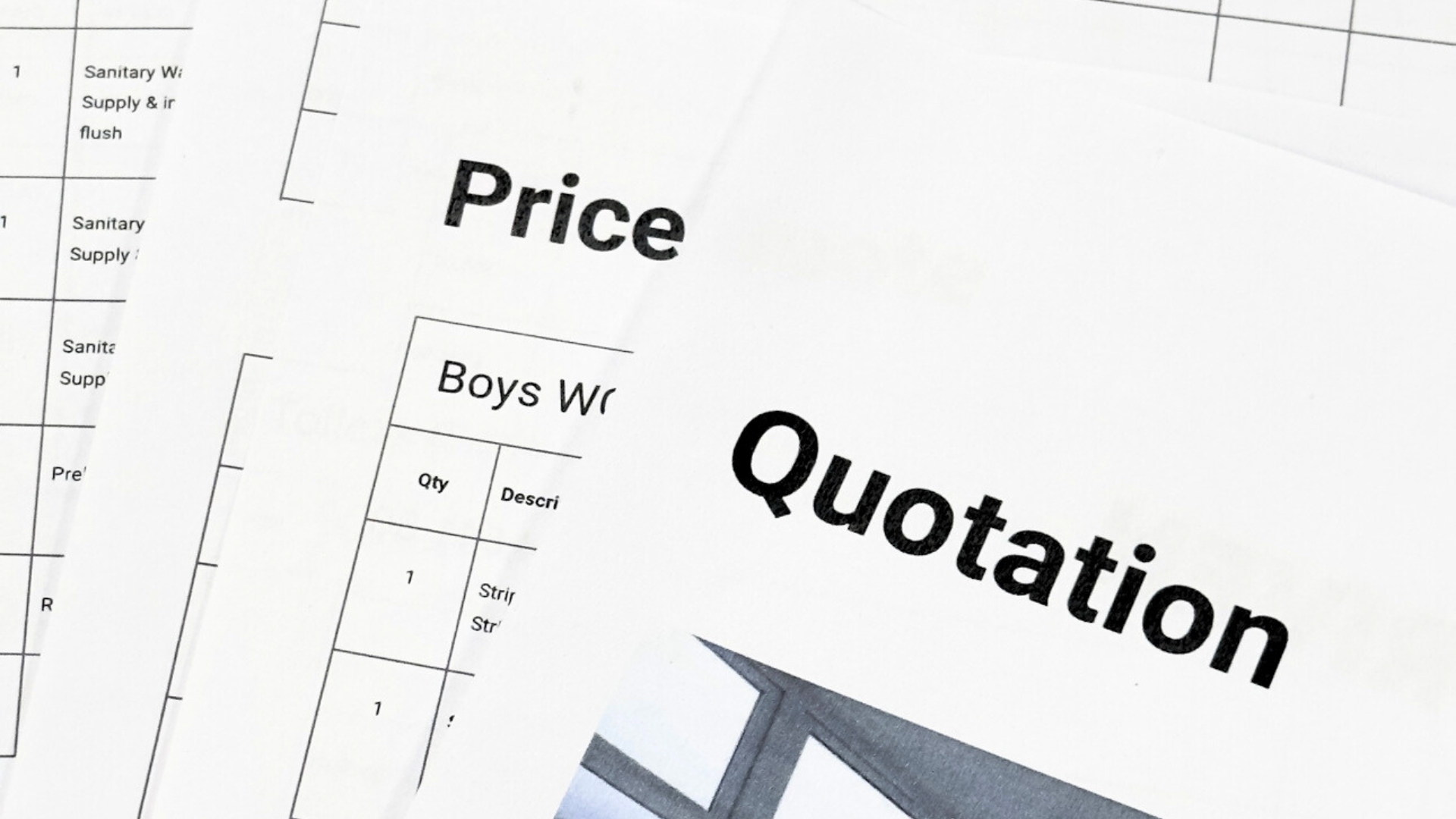 price and quotation documentation